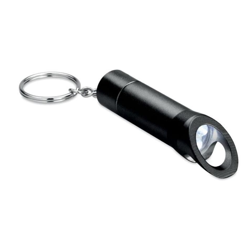 image 1 of MidOcean Litop Metal Torch Keyring | Black | Black | One Size | 1