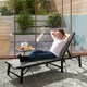 image 2 of Outsunny Folding Sun Lounger Set of 2, 5-Position Reclining Sun Bed 