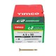 image 3 of Timco - C2 Strong-Fix Multi-Purpose Premium Screws - PZ - Double Countersunk - Yellow (Size 4.5 x 50 - 200 Pieces)