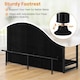 image 8 of COSTWAY Industrial Wine Bar Cabinet Kitchen Storage Sideboard Black Black