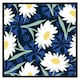 image 2 of Daisies on navy (Picutre Frame) Brown | Oak | S