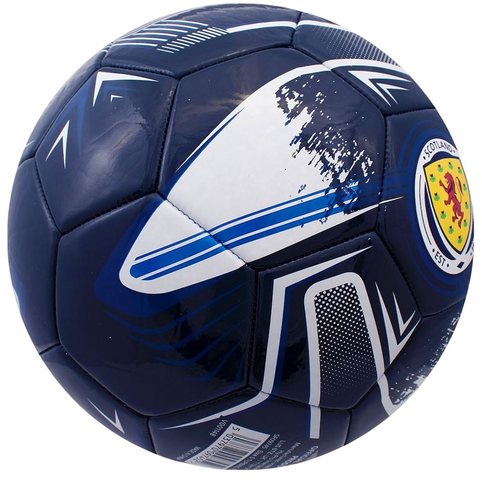 image 1 of Scottish FA Turbine Print Football | Blue | Dark Blue/White | 5 | 1