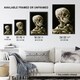 image 3 of Skeleton with Burning Cigarette Van Gogh Vintage Huge Wall Art Poster 24X32"