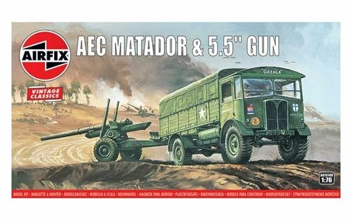 Airfix Vintage Classics British AEC Matador & 5.5inch Gun (1:76)