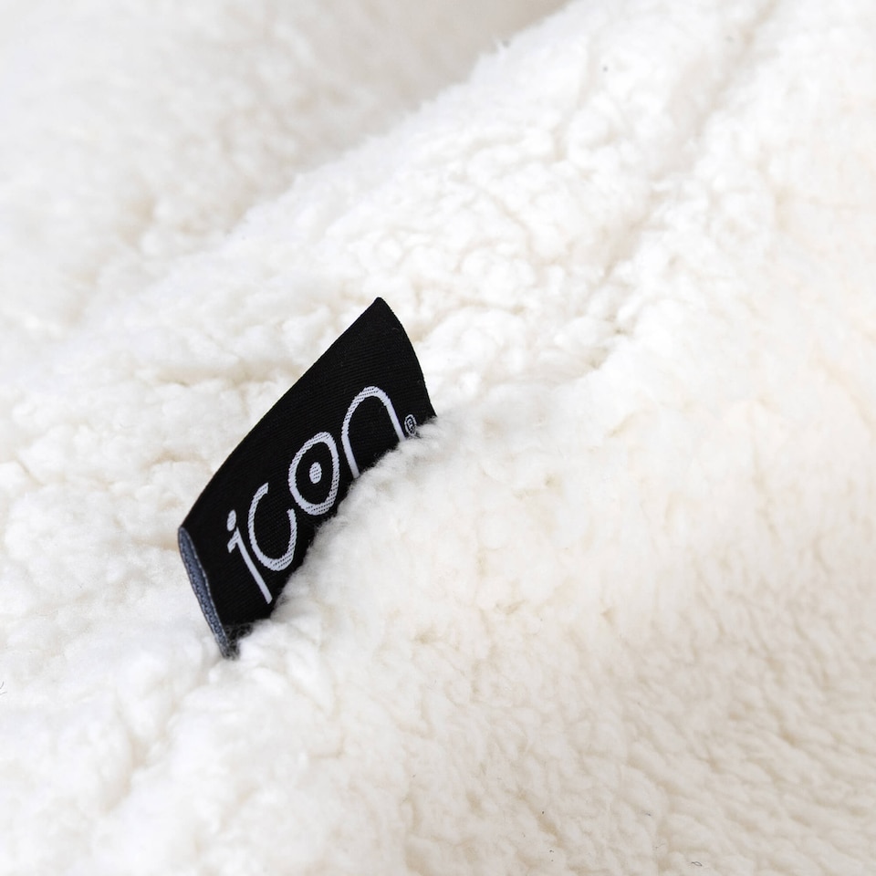 image 1 of icon Kids Kingston Teddy Fleece Classic Bean Bag, Natural, Pack of 2