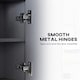 image 6 of HOMCOM Bathroom Cabinet Wall Mounted Mirror Storage with Shelves Grey 