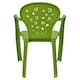 image 4 of Coloured Plastic Kids Chairs Stackable Nursery Indoor Outdoor Party Garden Play | Green | 4 Pcs Green | 4