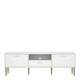 image 2 of Media TV Unit with 2 Doors 1 Drawer in White