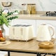 image 7 of HOMCOM 1.7L Kettle and Toaster Set with Defrost Reheat and Crumb Tray Beige