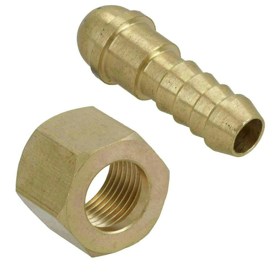 image 1 of Welding Gas Hose Connector 3/8 Hose Tail with 3/8 BSP Right Handed Thread 1pc