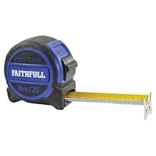 Faithfull Pro Tape Measure - Multi Colour - 8m/26ft