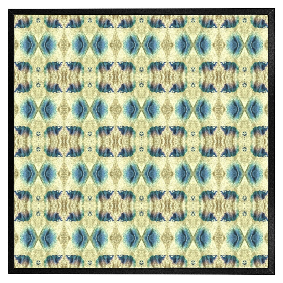 image 1 of Psychedelic geometric pattern (Picutre Frame) Brown | Oak | XS