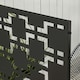 image 8 of Outsunny 6.5FT Metal Outdoor Privacy Screen Panel w/ Stand, Grid Style 