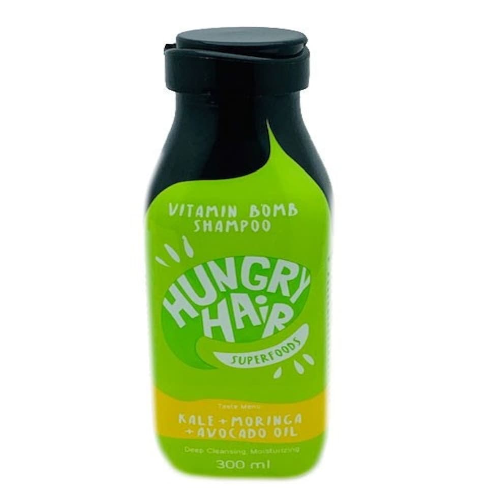 Hungry Hair Superfoods Vitamin Bomb Shampoo With Moringa Avocado Oil 300 ml