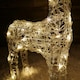 image 5 of 61cm Soft Acrylic Flashing LED Reindeer Christmas Decoration with Timer in Warm White
