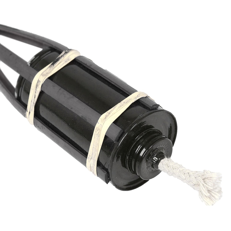 image 1 of Harbour Housewares Bamboo Garden Fire Torches - 60cm - Black - Pack of 6