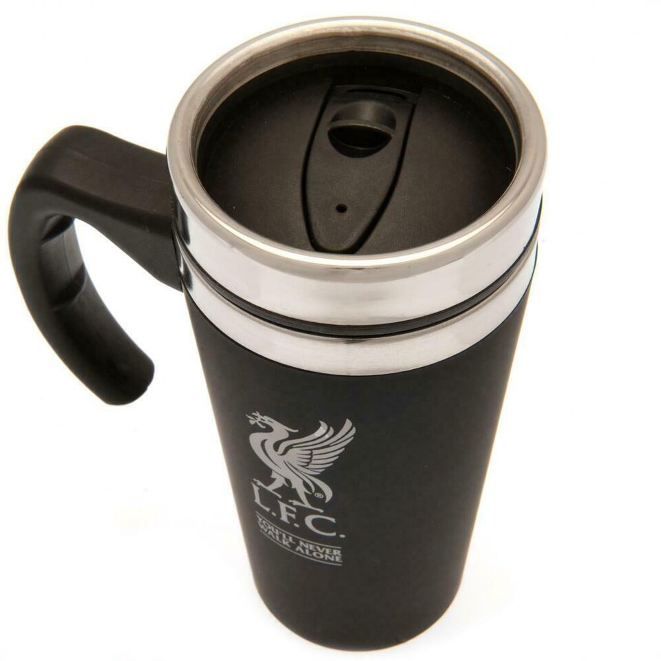 image 1 of Liverpool FC Executive Travel Mug | Black | Black/Silver | One Size | 1