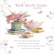 image 1 of Tea & Floral Get Well Wish From The Gibson Range Embossed With A Gold Foil Finish