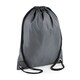 image 1 of BagBase Budget Water Resistant Sports Gymsac Drawstring Bag (11 Litres) - Graphite - One Size Black | One Size