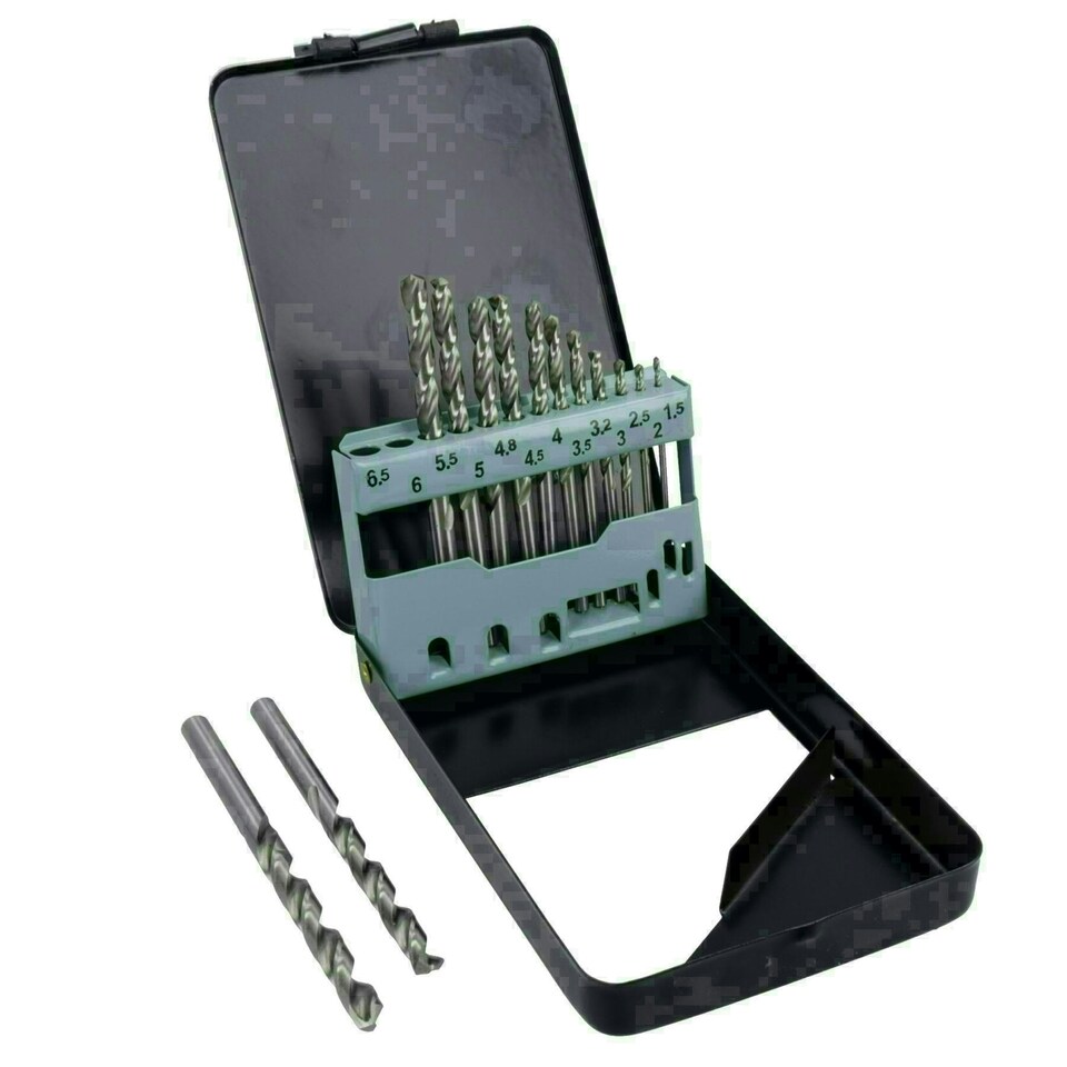 image 1 of 13pc HSS-G XTRA Metric Drill Bits Split Point Drills Metal Cast Iron 1.5 - 6.5mm