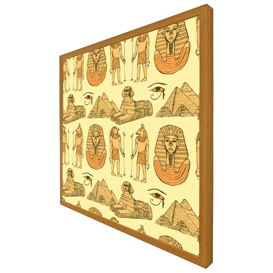 image 1 of Egyptians & sphinx (Picture Frame) Grey | XL