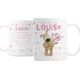 image 1 of Personalised Boofle Birthday Flowers Mug White