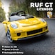 image 3 of AIYAPLAY RUF GT Licensed Electric Car for Kids, 12V Kids Ride on Car with Suspension System, Remote Control, Music, Horn, USB, Slow Start and Safety Belt for 3-5 Years Old Boys and Girls | Yellow