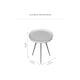 image 7 of Chervey Round Solid Mango Wood Side Table with Tri-Pin Legs Large