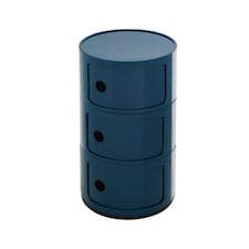 Living and Home Cylindrical Plastic Storage Unit - Blue | Blue