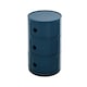 image 1 of Living and Home Cylindrical Plastic Storage Unit - Blue | Blue