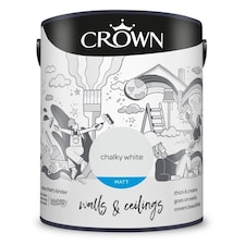 Crown Matt Emulsion Chalky White 5L