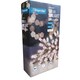 image 1 of 100 LED 10m Premier Christmas Outdoor Multi Function Battery Lights with Timer & Clear Cable in Warm White