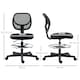 image 7 of Vinsetto Draughtsman Chair Office Chair w/ Adjustable Footrest Ring, Black