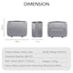 image 6 of Travel Makeup Vanity Case Lightweight Strap-on Toiletries Organiser