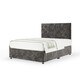 image 1 of Signature Platinum 2000 Pocket Sprung Charcoal Chenille Divan Set And Valencia Headboard King Size
