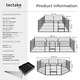 image 6 of Dog Pen - 8 sections, foldable, door with double locking, ground anchoring possible | Grey | grey | L | 1