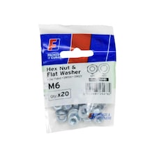 Forgefix Nut & Washer, Forgepack - Multi Colour - M6