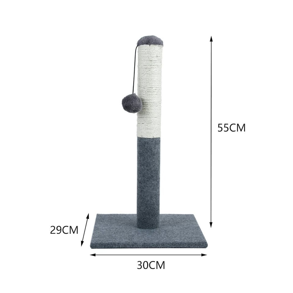 image 1 of Living and Home Cat Scratching Post with Hanging Ball for Indoor Cats