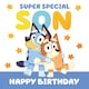 image 3 of Bluey 'Super Special Son' Birthday Card