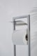 image 2 of Interiors By Premier Unique Chrome Bathroom Set,Toilet Brush & Roll Large Holder,Toilet Roll Stand With Integrated Loo Brush