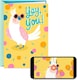 image 1 of Personalized Video Congratulations Card, Yay You (Record Your Own Video Greeting)