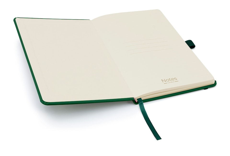 image 1 of Notes London A5 Wilson Lined Page Notebook Green