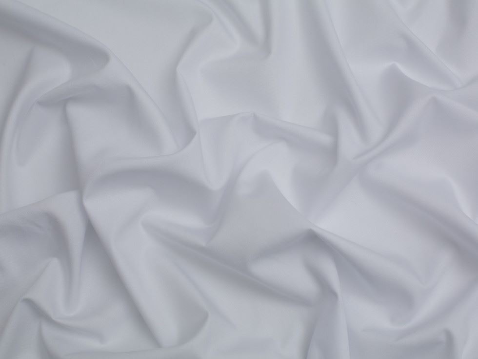 Minerva Core Range White Premium Smooth 100% Cotton Poplin Fabric for Dressmaking, Quilting, 150cm / 59" Wide - per metre