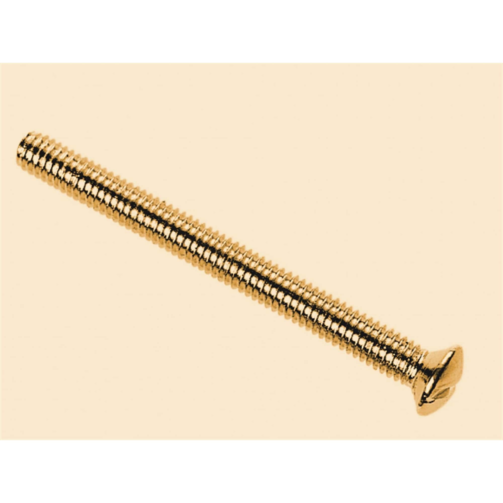 Dencon Switch/socket Plate Screws, Brass Multi Multi Colour 3.5 x 38mm, Pack of 10 1