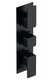 image 1 of Balterley Empire 3 Outlet Concealed Shower Valve Thermostatic Square | Black | Matt Black | 1