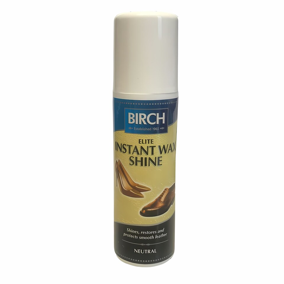 image 1 of BIRCH Elite Instant Wax Shine - Quick Buff-Free Gloss for Shoes and Boots 75ml | Clear | Neutral