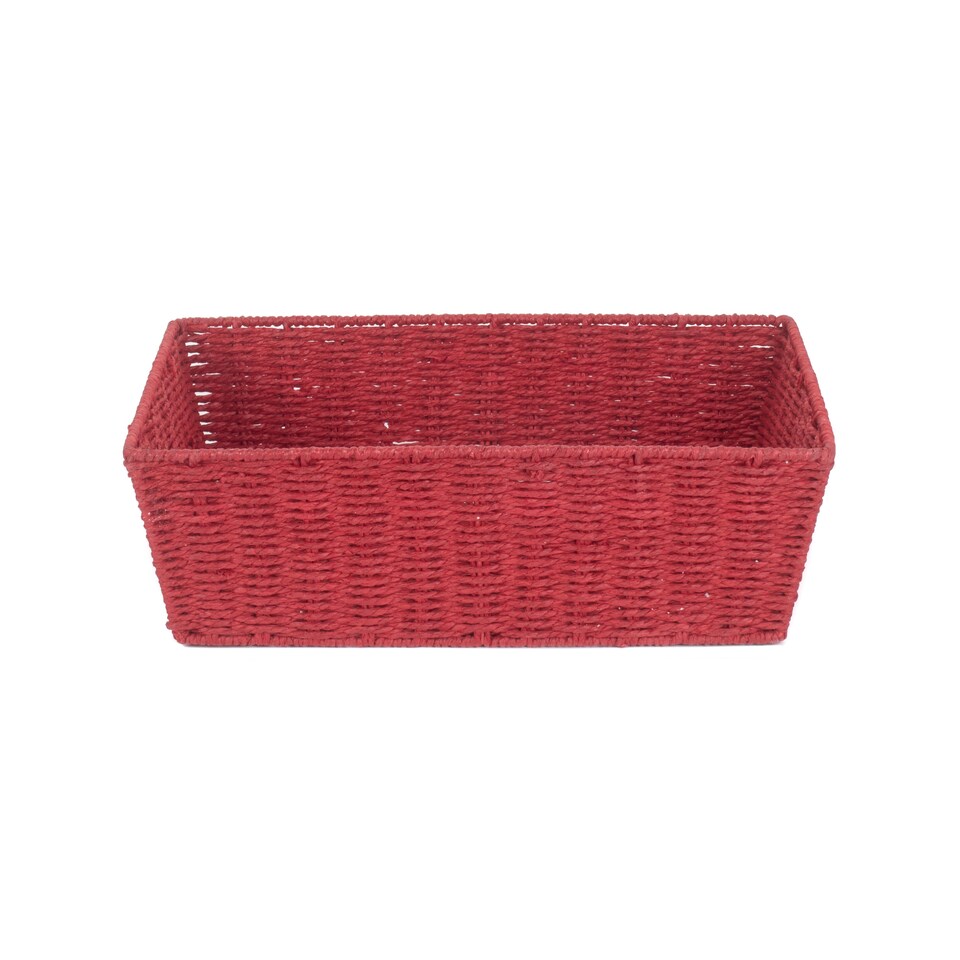 image 1 of Extra Large Red Paper Rope Tray | Red | Red | X Large