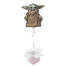 Baby Yoda Grogu The Child Star Wars Mandalorian Helium Foil Giant Balloon - Inflated Balloon in a Box