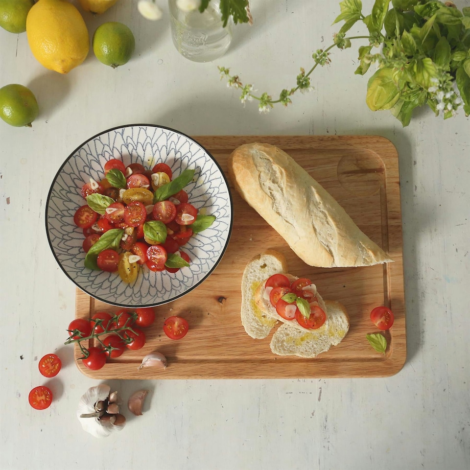 image 1 of Argon Tableware Rectangular Wooden Chopping Board - 40cm x 30cm Brown