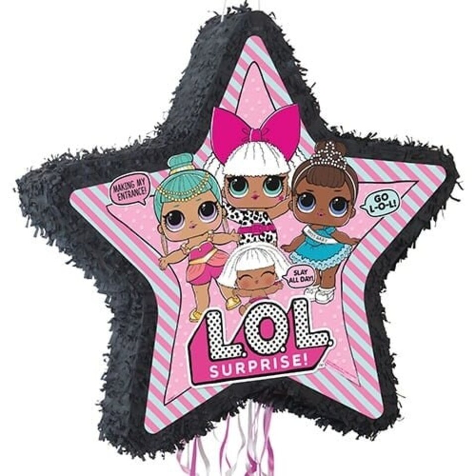 LOL Surprise Shaped 3D Pull String Pinata 55cm